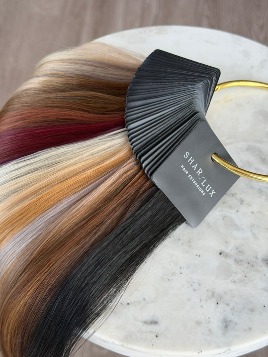 Shar/Lux Color Ring with all 40 shades in 18 inch extension hair